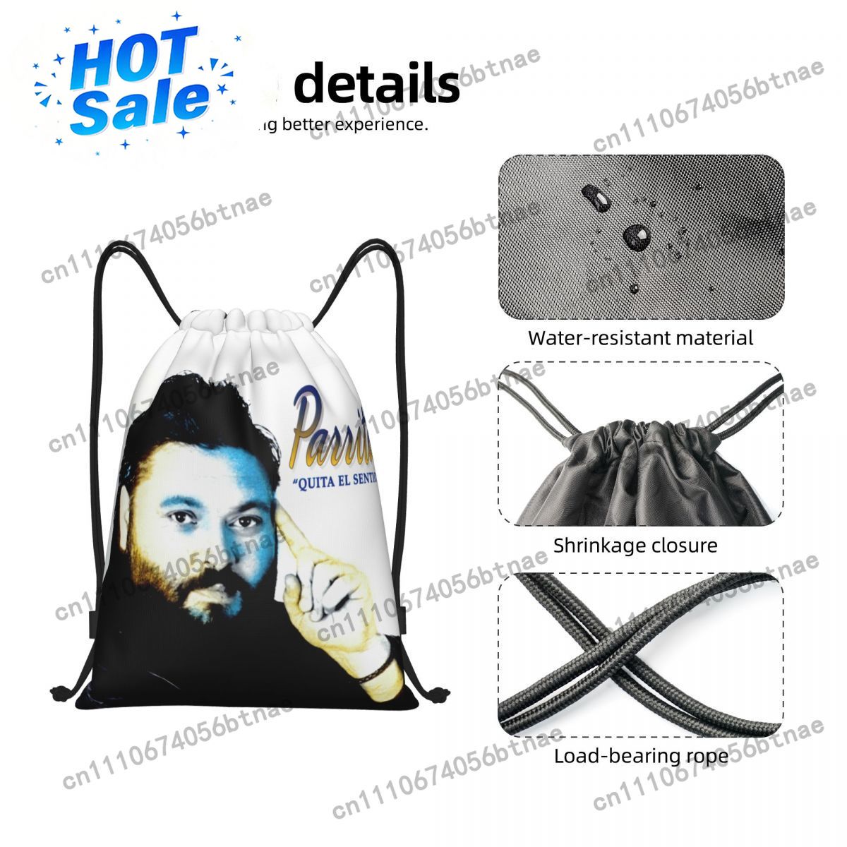 Özel Vicente De Castro Parrita - Drawstring Gym Bag incelemesi ve fiyatı